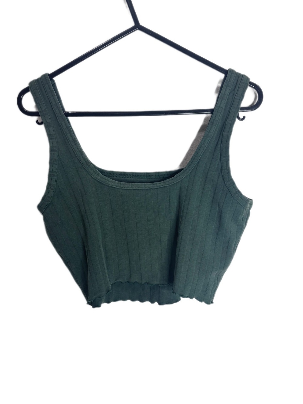 OFFLINE by Aerie OG Original Ribbed Crop Tank Green XS